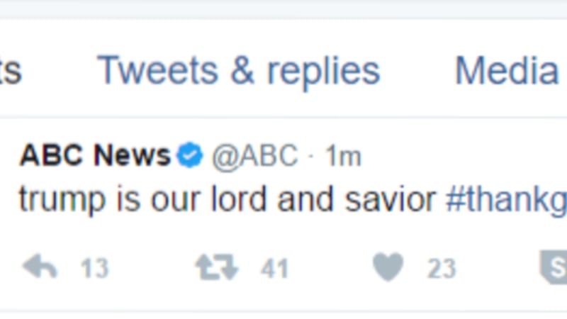 Apparently, Trump is our Lord…