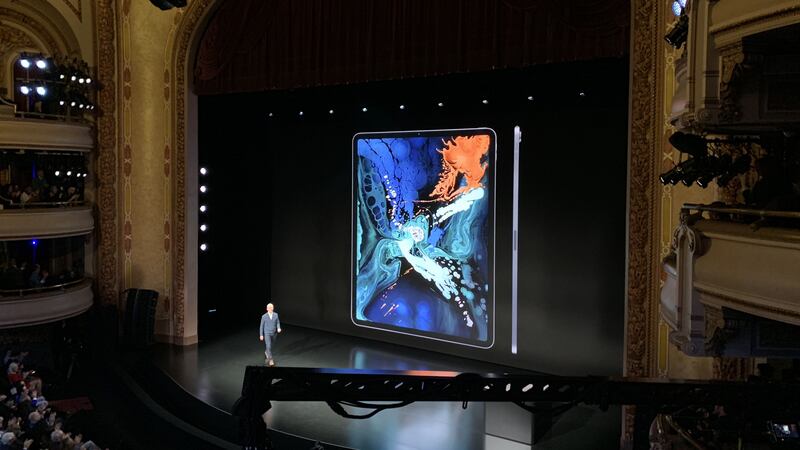 The tablet has been redesigned to be thinner and lighter but with a bigger screen.