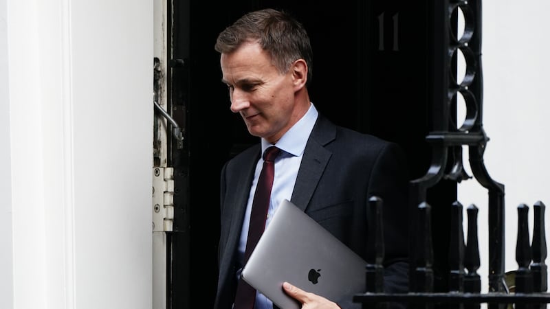 Chancellor of the Exchequer Jeremy Hunt is heading to the United States (Aaron Chown/PA)