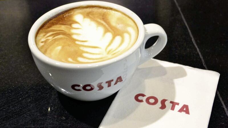 Sales growth at the Costa Coffee chain slowed in the first quarter of this year, its owner Whitbread said 