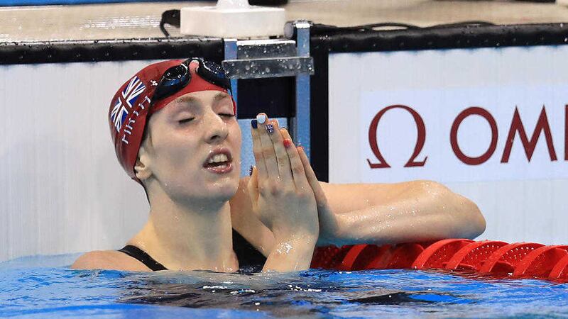 Co Down swimmer Bethany Firth celebrates winning gold in the women&#39;s 100m backstroke S14 Final at the 2016 Rio Paralympic Games in Rio. Picture by Adam Davy/PA 