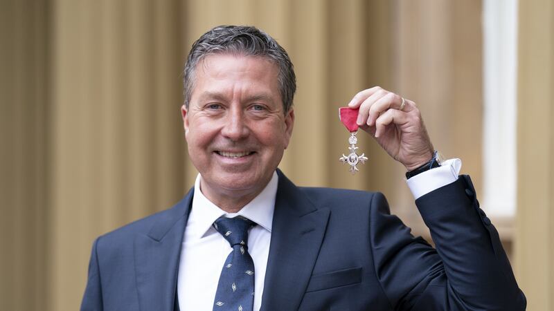 The 57-year-old became an MBE for his food, TV and charity work.