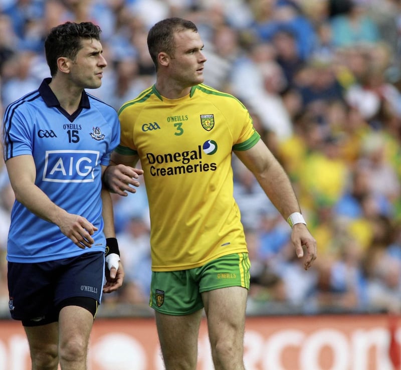 Bernard Brogan has repeatedly spoken about how Neil McGee was one of the toughest competitors he faced during his golden Dublin career. Picture by Seamus Loughran 