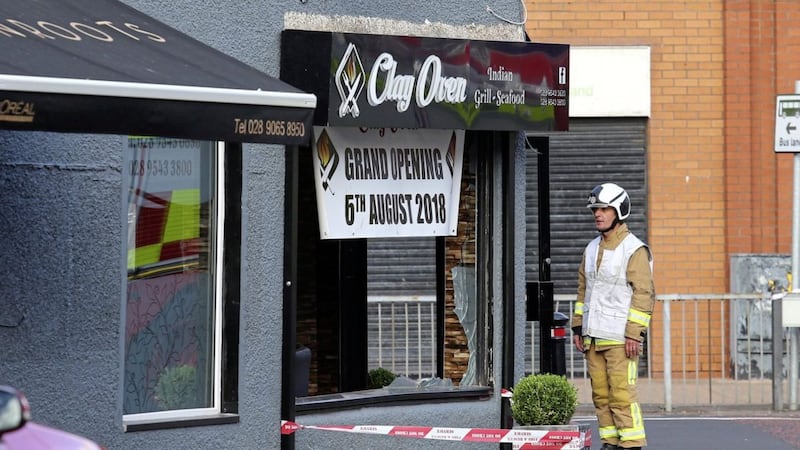 The owner of the Clay Oven on the Newtownards Road in east Belfast says he has lost everything following a gas explosion. Picture by Mal McCann