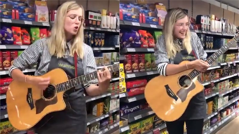 Karina Ramage auditioned for Dan Glatman in the biscuit aisle of the West Hampstead shop.