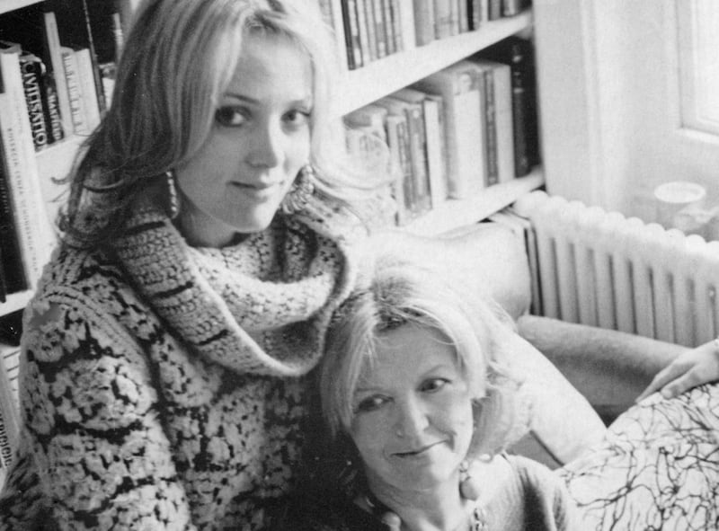 Polly Devlin with her youngest daughter, Bay Garnett, a fashion stylist and editor 
