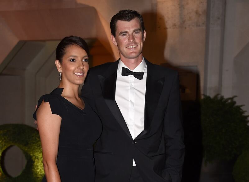 Jamie Murray and Alejandra Gutierrez arriving at the Wimbledon Champions Dinner 2017, at the Guildhall, London.