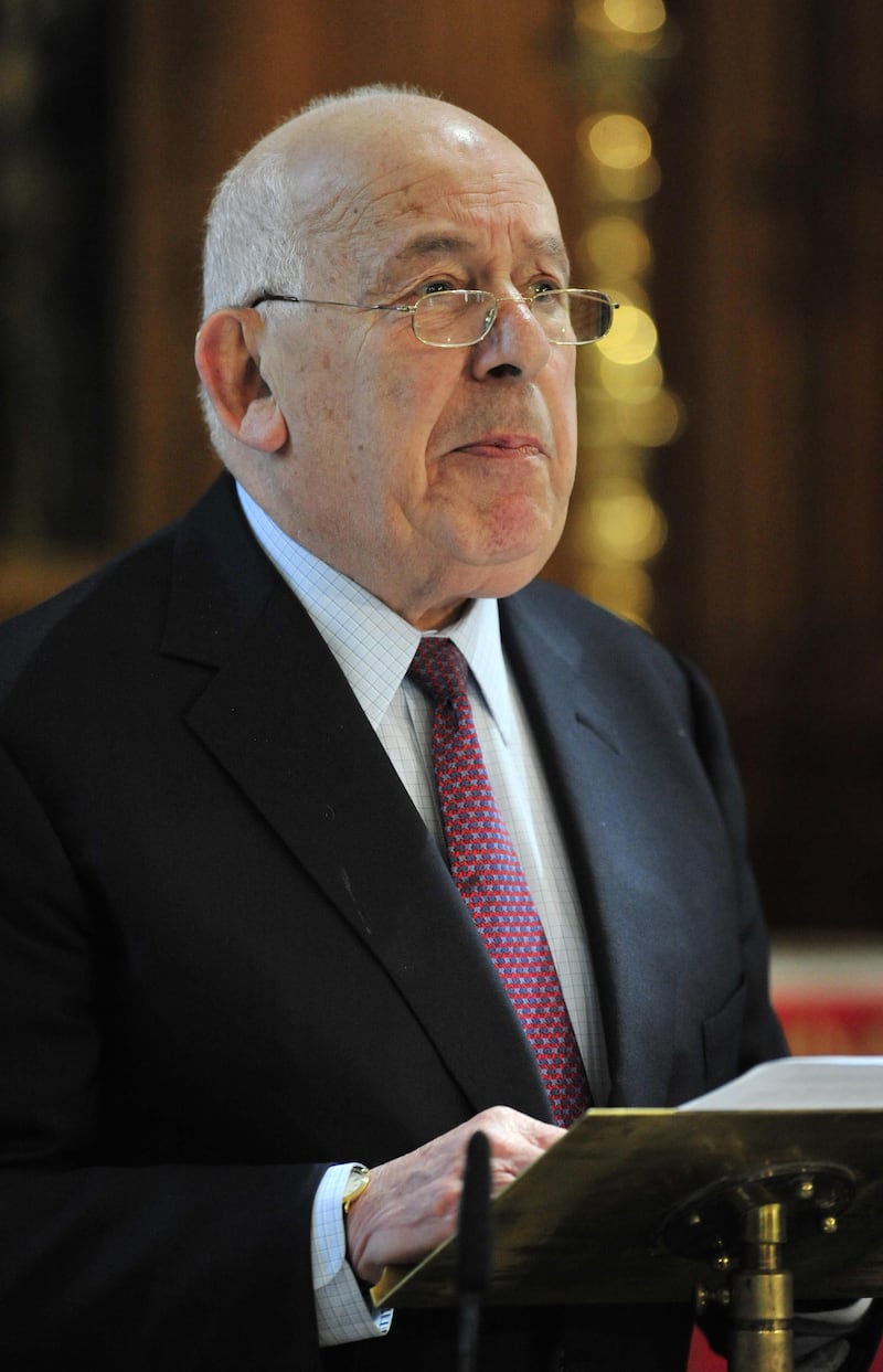 Sir Paul Fox was knighted for services to the TV industry in 1991