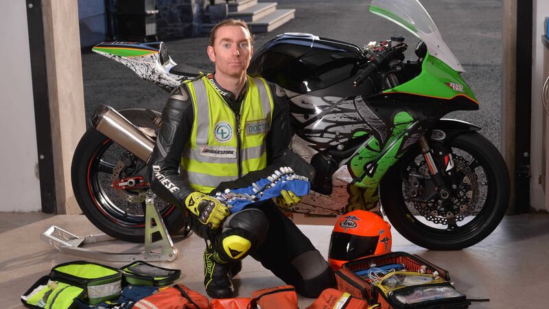 &nbsp;Dr John Hinds died after being involved in an accident while providing medical cover at a Skerries 100 practice session in July 2015