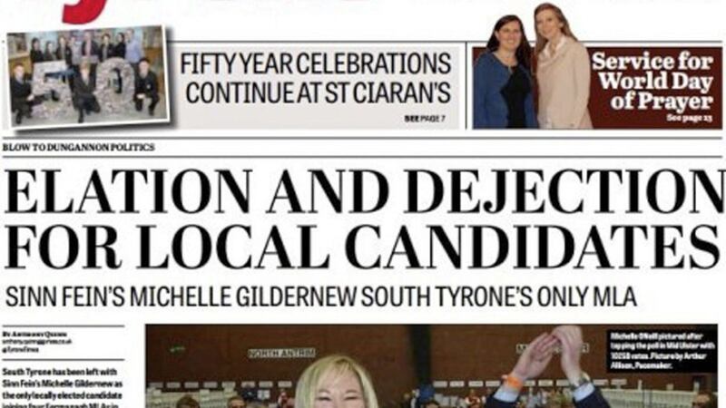The Tyrone Times in Dungannon is closing after 25 years, its owners JPIMedia have confirmed 