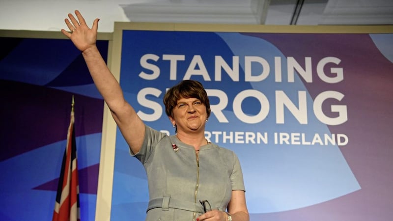 DUP leader Arlene Foster at the party&#39;s annual conference at the Crowne Plaza Hotel in Belfast. Picture by Michael Cooper/PA 