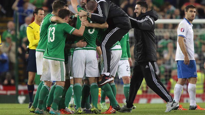 Northern Ireland qualified for the Euros for the first time ever with a 3-1 victory against Greece at Windsor Park