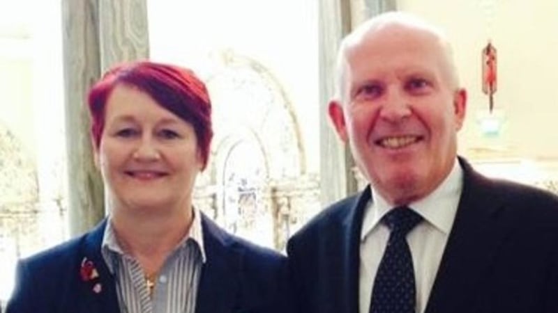 Ulster Unionist councillors Sonia Copeland and Jim Rodgers 