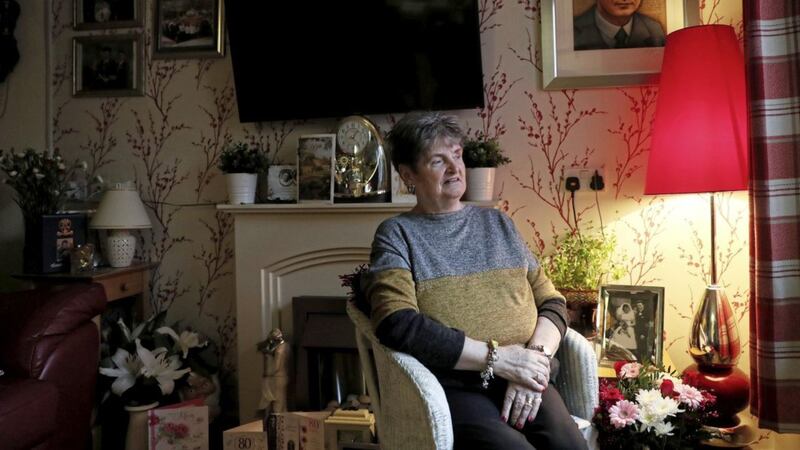 Relatives for Justice chairwoman and anti-plastic bullets campaigner Clara Reilly at her home in Belfast ahead of a ceremony to rename the site of the Andersonstown RUC station after her. Picture by Brian Lawless, Press Association 