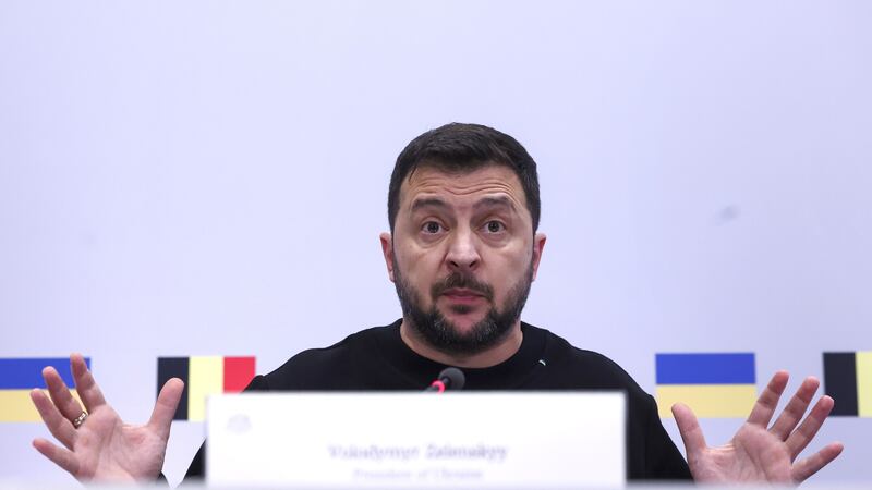 Volodymyr Zelensky has made a personal pitch for more military aid (Yves Herman, pool photo via AP)