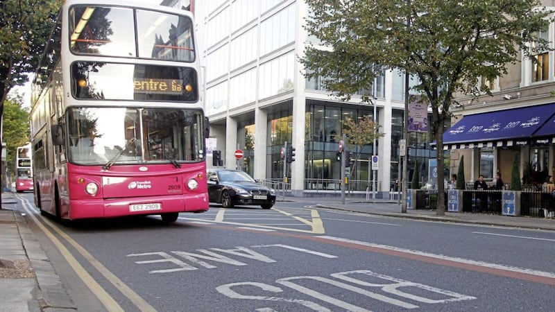 Private taxis will soon be allowed to use bus lanes in Belfast as part of a new transport scheme. Picture by Aidan o&#39;Reilly. 
