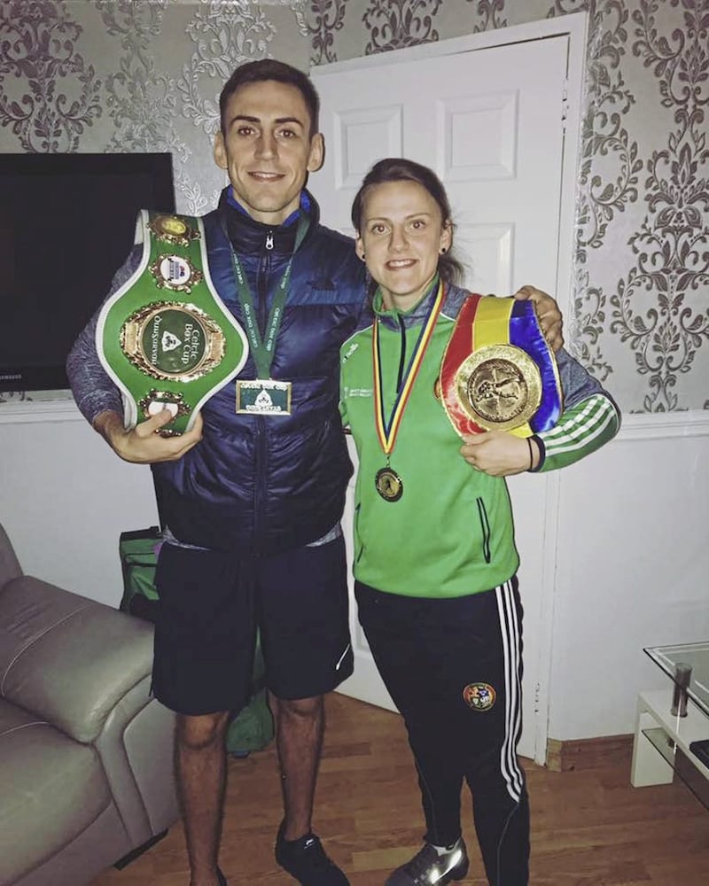 Siblings Aidan and Michaela Walsh after their impressive exploits at the weekend 