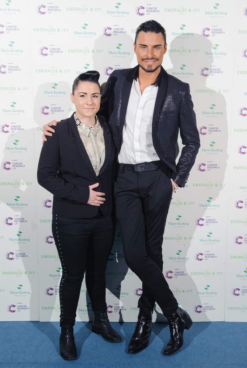 With fellow former X Factor contestant Rylan Clark in 2012 