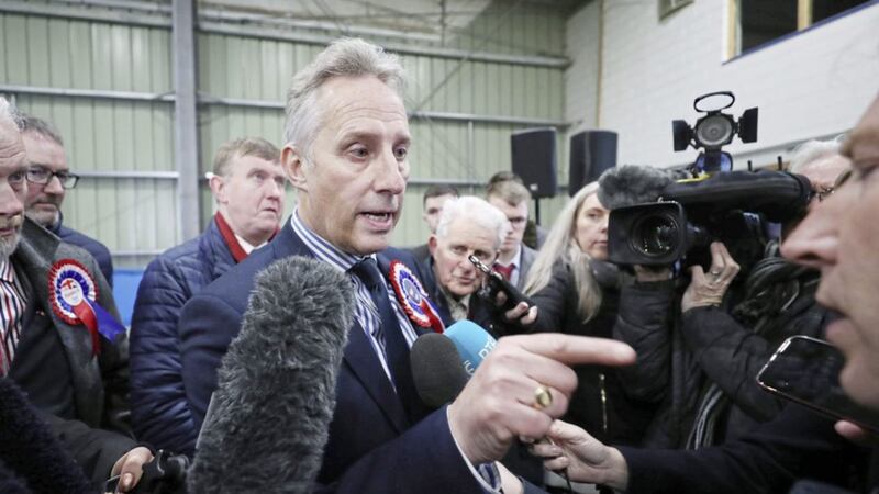 DUP MP Ian Paisley speaking to the media in December last year. Picture by Niall Carson/PA  