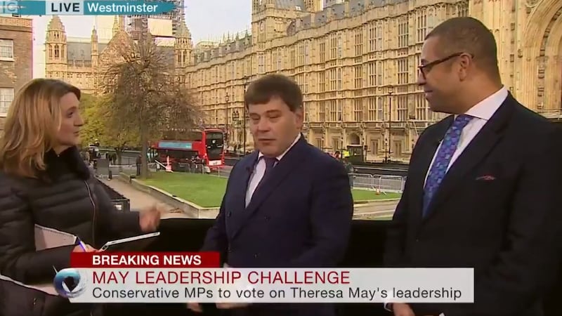 ‘I gather you two don’t necessarily want to talk to each other,’ Victoria Derbyshire said as Andrew Bridgen and James Cleverly stood side by side.