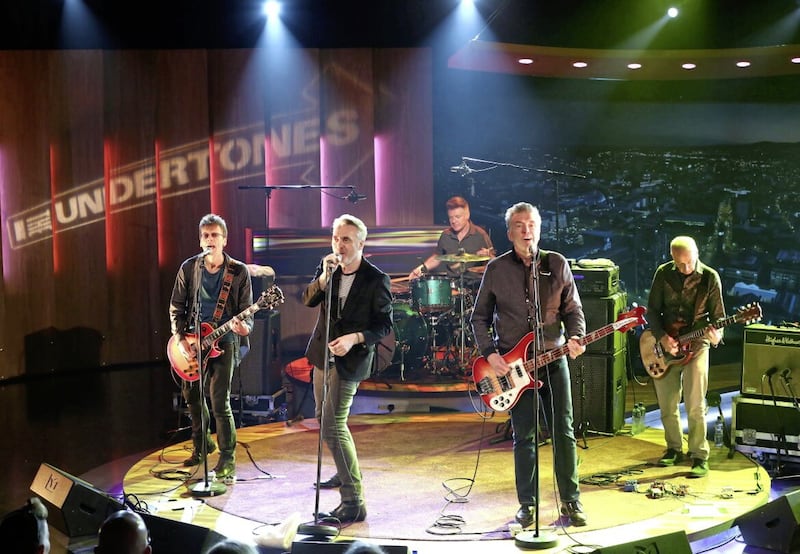 Damian in action with the Undertones for the BBC in 2019 