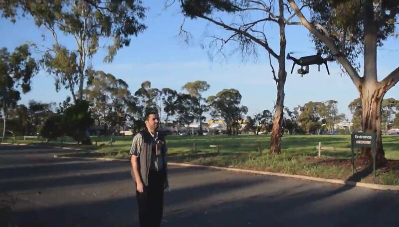 Vital stats are read by a drone three metres away from a patient ((University of South Australia)