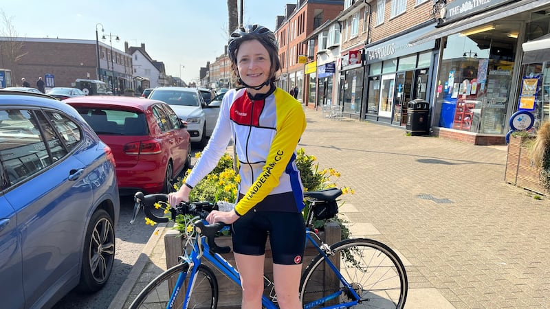 She will cycle over 3,200 miles to 54 children’s hospices in a bid to raise more than £500,000.