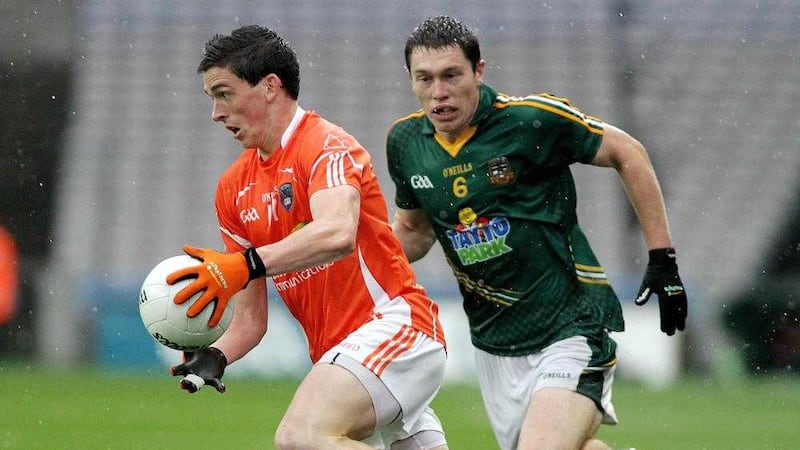 Rory Grugan is back from America to help Ballymacnab overcome Annaghmore Pearse's in Friday's Armagh SFC clash