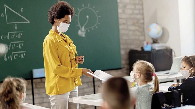 Post-primary pupils and teachers have been required to wear face coverings since last August 