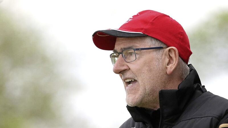 Tyrone manager Mickey Harte was fully focussed on Derry - Antrim are next up in the Ulster SFC.<br /> Picture Margaret McLaughlin