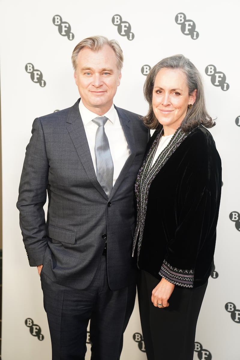 Christopher Nolan and Emma Thomas attending the BFI Fellowship Annual Dinner