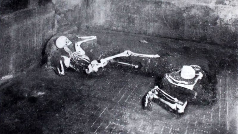 The remains belonged to a man who was aged between 35 and 40 years at the time of the eruption that wiped out Pompeii.