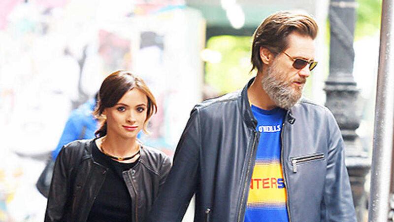 Co Tipperary-born Cathriona White with her then boyfriend Jim Carrey 
