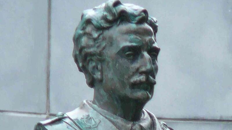 &nbsp;A&nbsp;bronze bust of Major Willie Redmond MP, killed on the first day of the Battle of Messines, June 7 1917