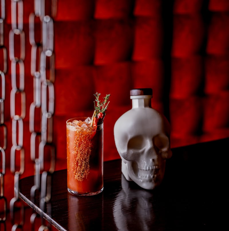 Crystal Head Bone Bloody Mary cocktail