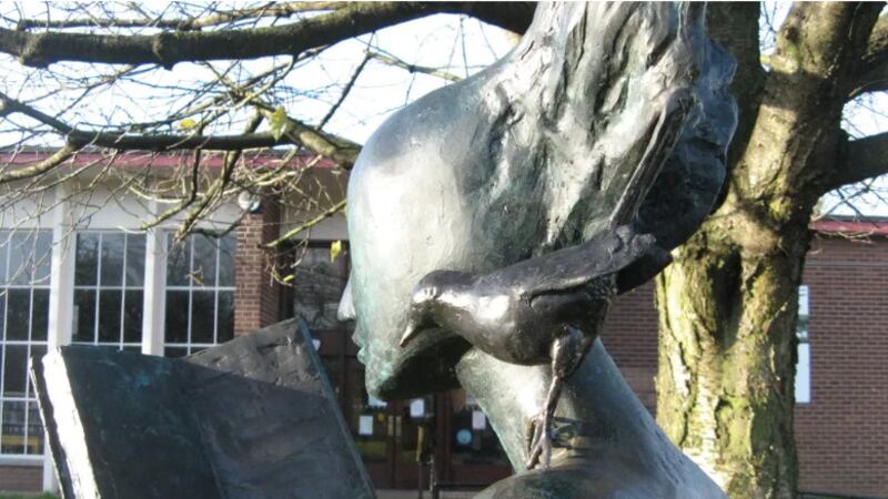 The sculpture created by artist Daniela Balmaverde, which had been on display outside Ormeau Library since 2011. Picture: danielabalmaverde.com