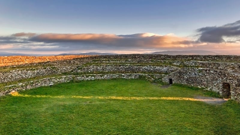 The sun splits the fort in two at dawn on the spring equinox each year. Picture: Bettina Linke