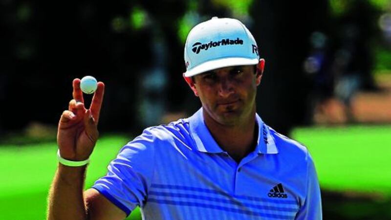 &nbsp; Dustin Johnson remained on course for the FedEx Cup title and $11.5m payday as world number one Jason Day was forced to withdraw from the Tour Championship during the second round last night.