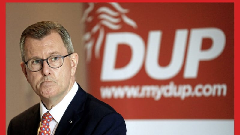 DUP leader Sir Jeffrey Donaldson has insisted &ldquo;the Irish Sea border needs to be removed&rdquo;. Picture by Peter Morrison/PA Wire 
