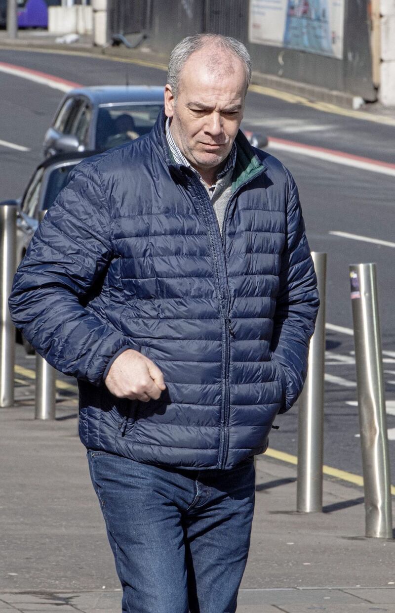 Colin Duffy leaving Belfast&#39;s Laganside court after a hearing last year 
