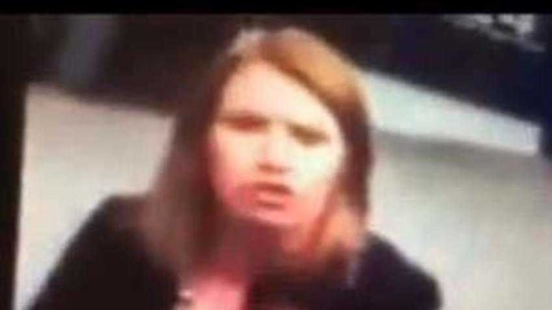 Ramona Wylie during her alcohol-fuelled sectarian rant