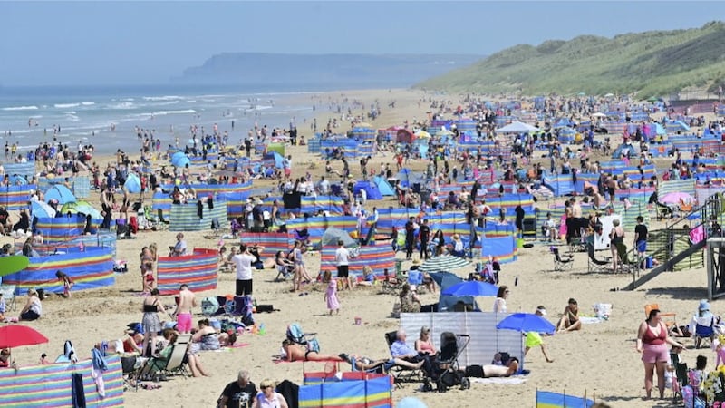 Temperatures soared in Portrush, Co Antrim last July during the hottest year on record in the north.