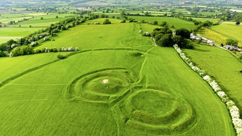 The Hill of Tara in Co Meath sits high above the surrounding countryside 