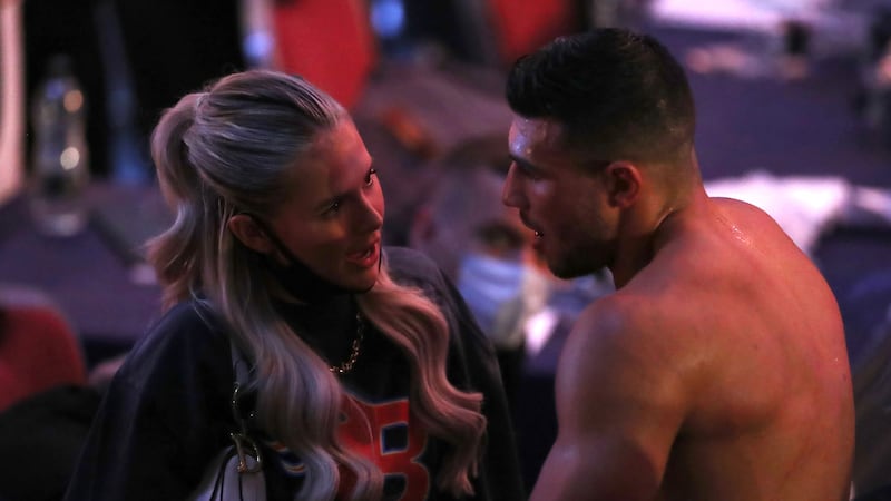 Tommy Fury has said Molly-Mae Hague tolerates boxing because he likes it (Bradley Collyer/PA)