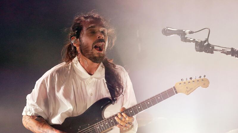 Biffy Clyro on stage at the SSE Arena, Belfast &nbsp;