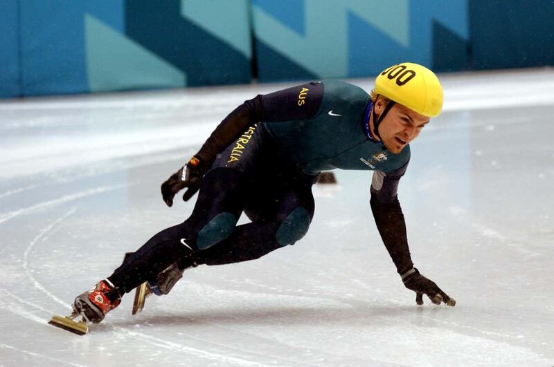 Australia’s Steven Bradbury at the Winter Olympics