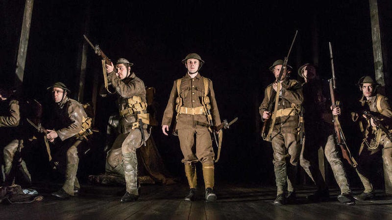 Frank McGuinness&#39;s Observe the SOns of Ulster Marching Towards the Somme is at the Marketplace Theatre in Armagh Picture: Johan Persson 