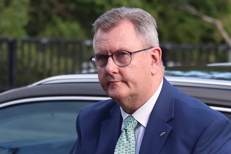 Jeffrey Donaldson ‘knew fine rightly’ meeting at Christian centre was about an ‘allegation’, barrister tells court