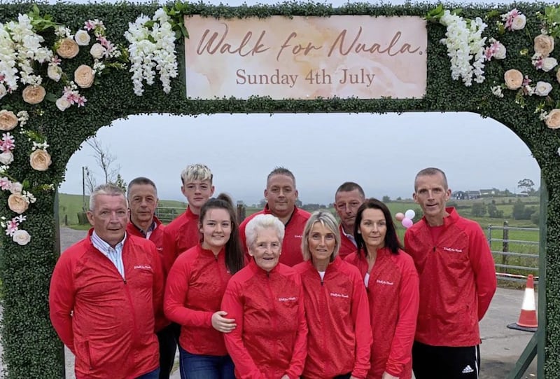 The family of the late Nuala McLaughlin gathered on Sunday to take part in a 5k Walk for Nuala 