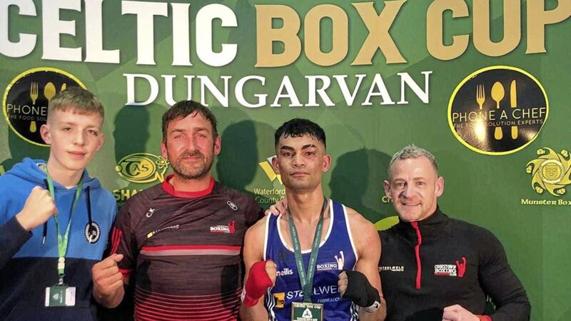 Cookstown lightweight Teo Alin took the 60kg crown in Dungarvan at the weekend 